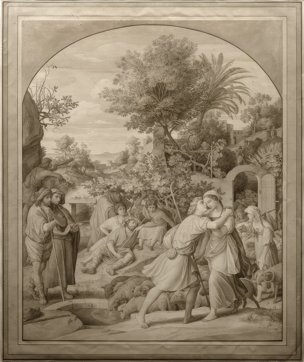 Jacobbe e Rachele al pozzo - Frankfurt A. M., Städelsches Kunstinstitut